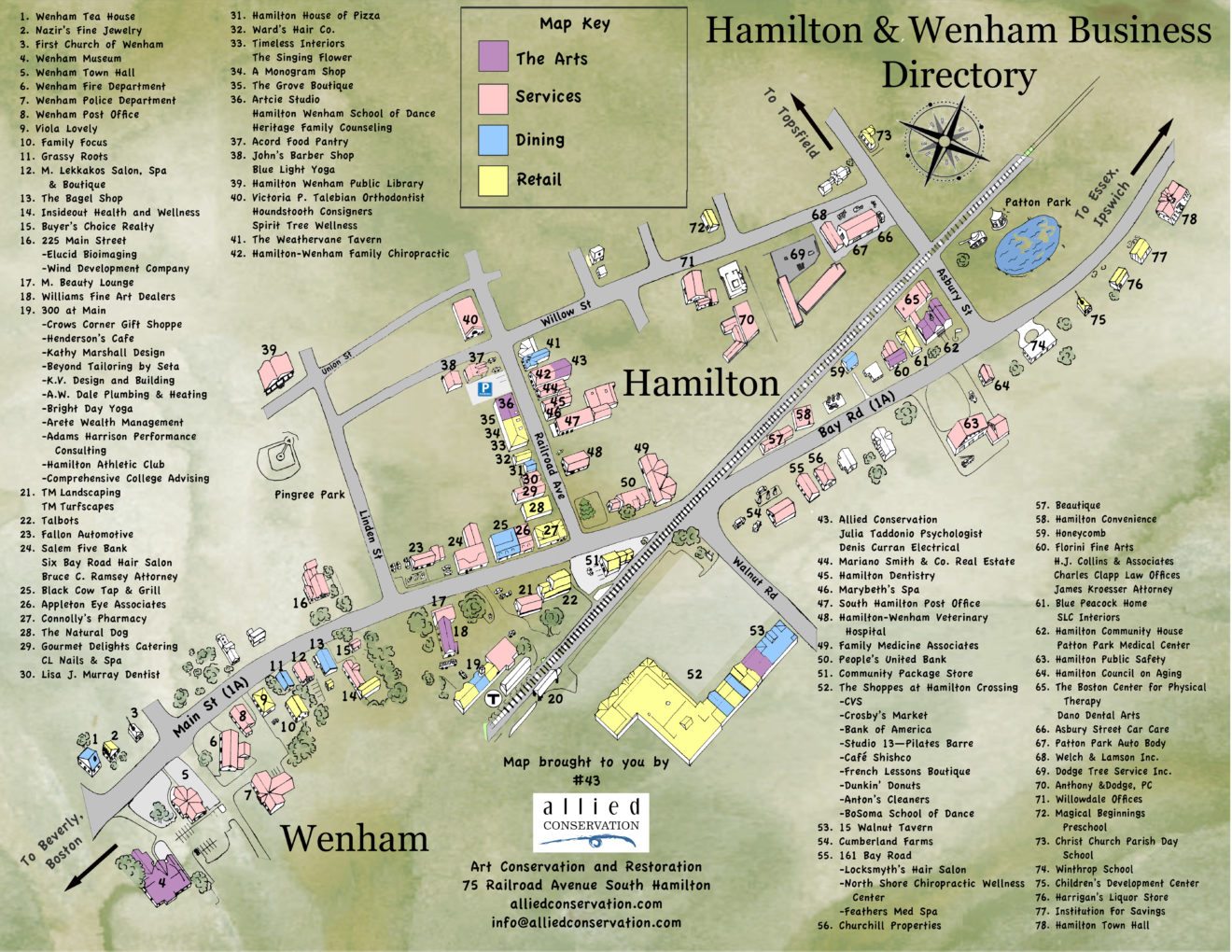 Business Map - Town of Hamilton, MA